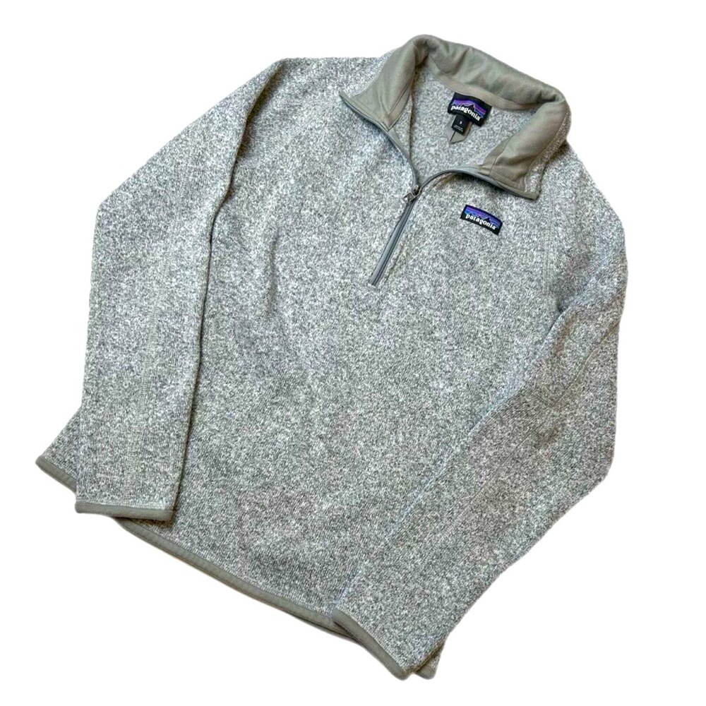 Patagonia Women’s Better Sweater Size Small Gray Grey 1/4 Zip Pullover